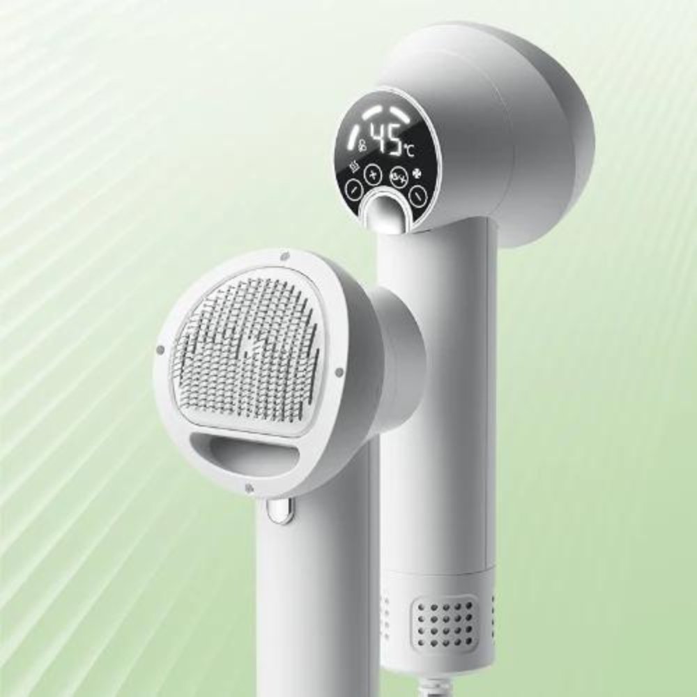 2-in-1 Pet Dryer and Grooming Brush with Adjustable Heat and Quiet Operation 7