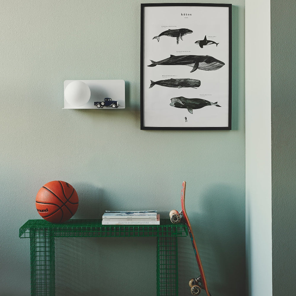 Minimalist Wall Shelf Light with Opal Glass Shade – Functional Design for Modern Spaces 10