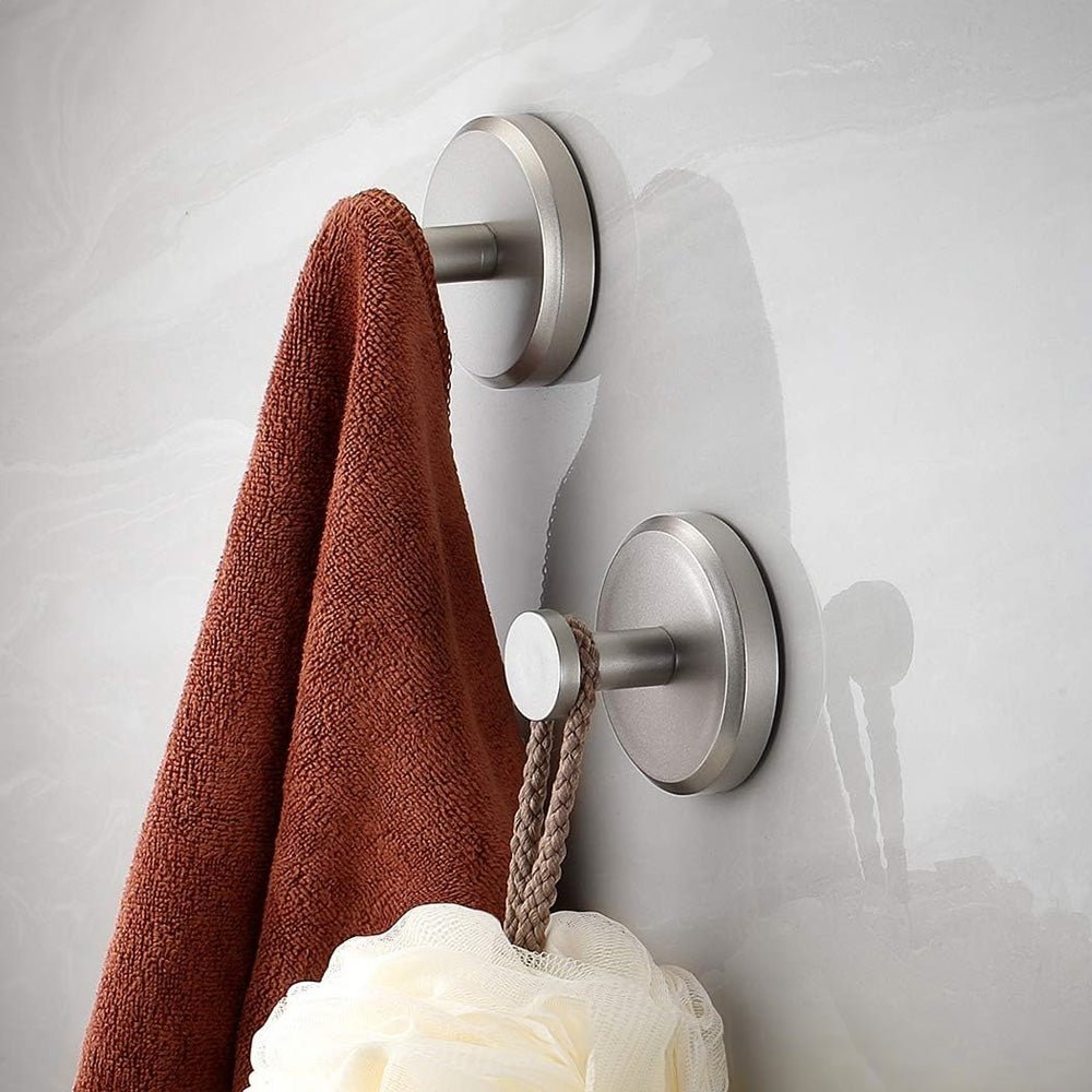 Heavy-Duty Suction Cup Hooks for Easy Hanging - Set of 2, Holds Up to 4kg 4
