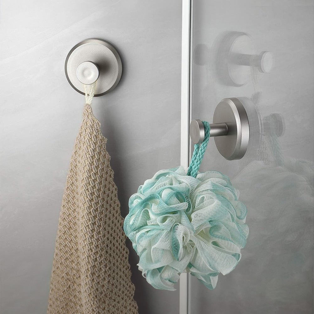 Heavy-Duty Suction Cup Hooks for Easy Hanging - Set of 2, Holds Up to 4kg 5