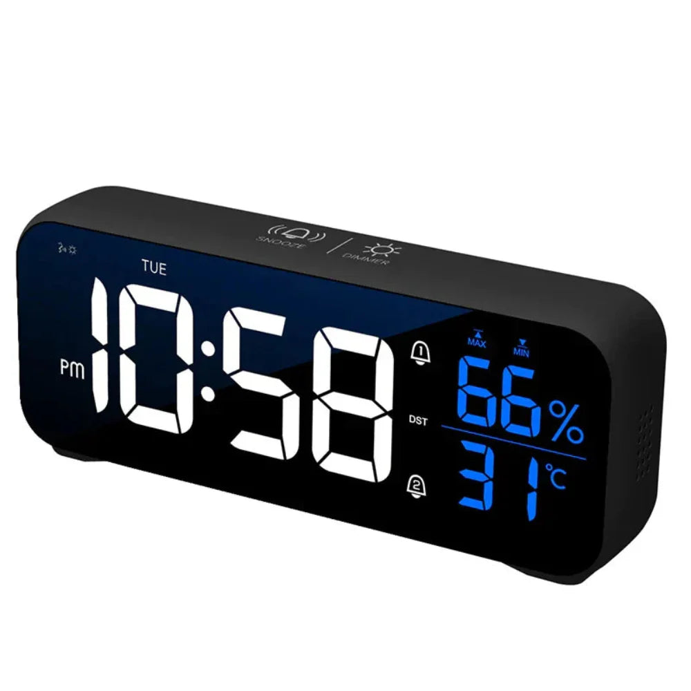 Intelligent LED Alarm Clock with Music Playback and Voice Control – Compact Design 3