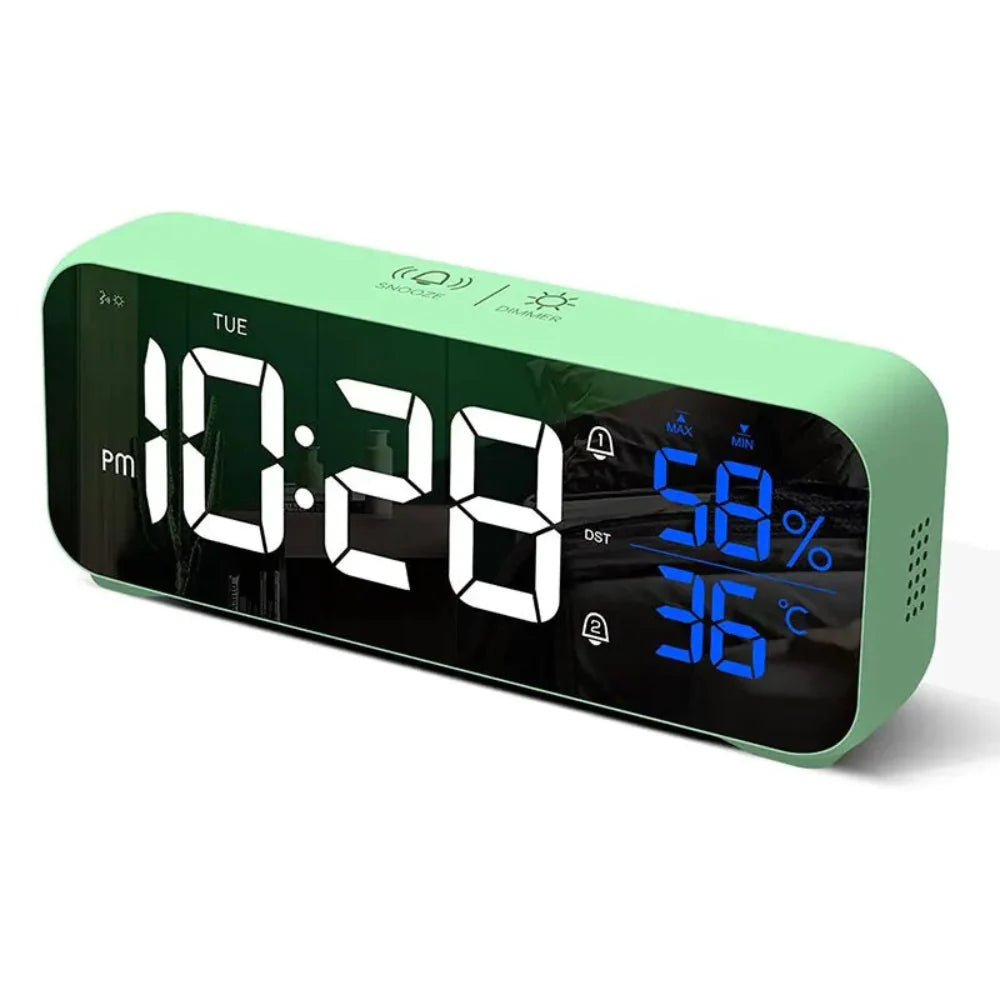 Intelligent LED Alarm Clock with Music Playback and Voice Control – Compact Design 6