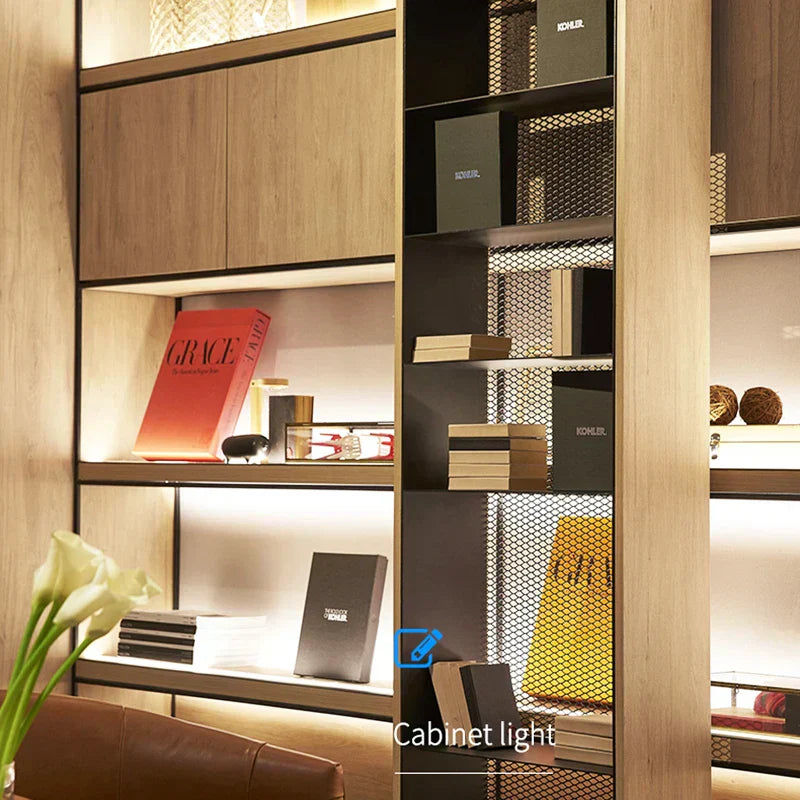 Invisible LED Shelf Lighting – Slim 12V Warm White and Cool White Strip Light for Modern Interiors 10