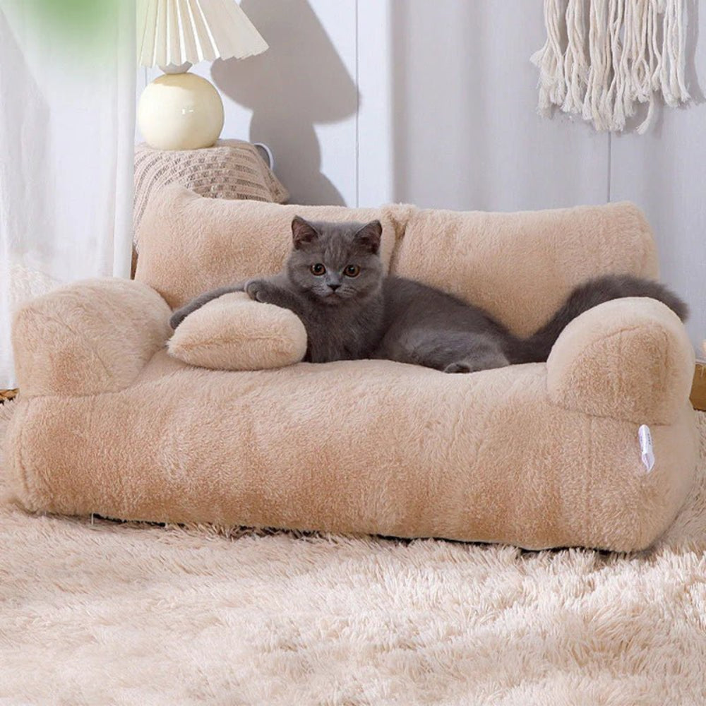 Orthopedic Pet Sofa with Removable Cover and Waterproof Base – Plush Comfort for Dogs and Cats 2