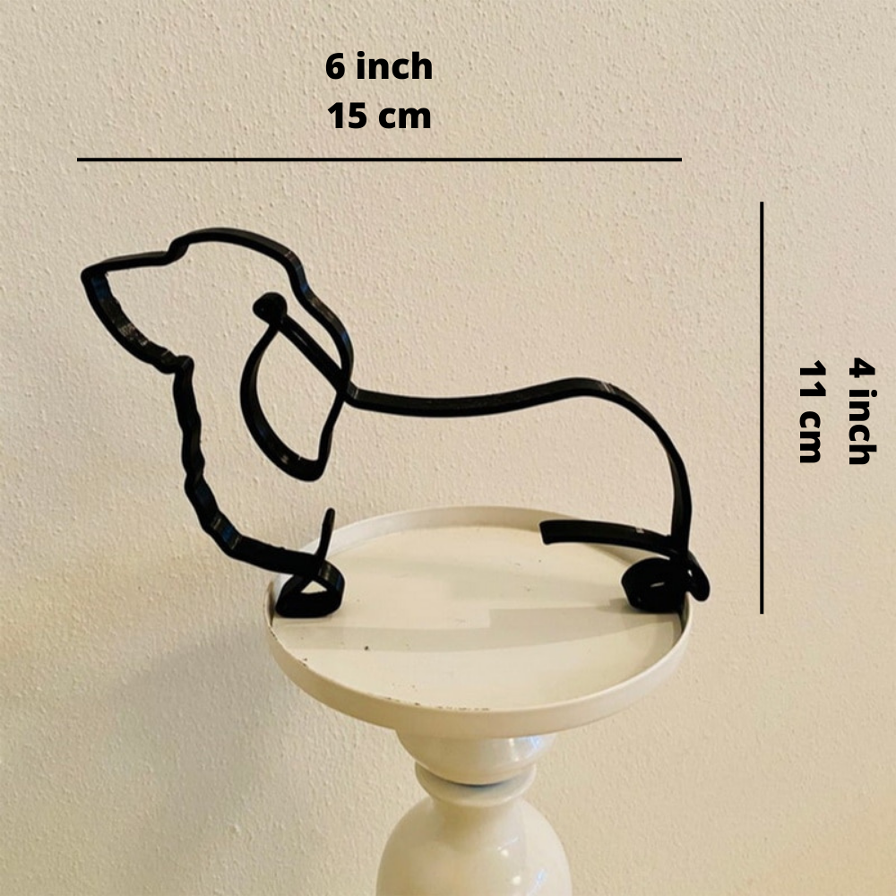 Modern Iron Dog and Cat Sculptures – Minimalist Metal Art for Home and Office Decor 13