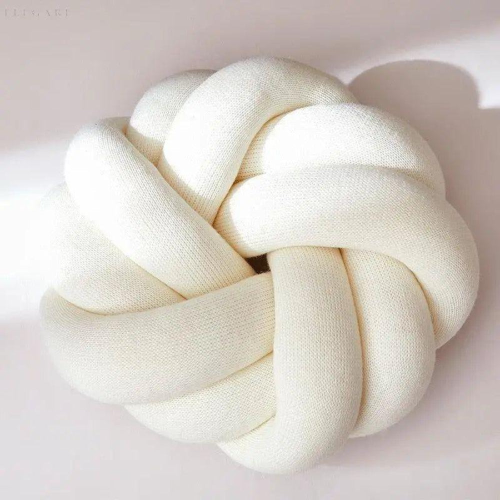 Plush Cotton Knot Pillow – Unique Decorative Cushion for Home Décor 5