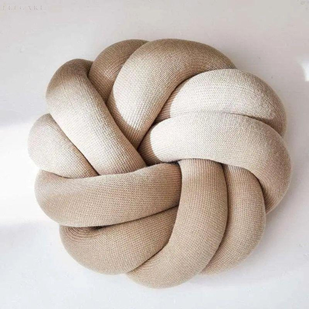 Plush Cotton Knot Pillow – Unique Decorative Cushion for Home Décor 9