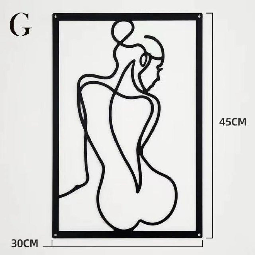 Modern Abstract Line Wall Art for Minimalist Interiors – Available in Multiple Sizes 8