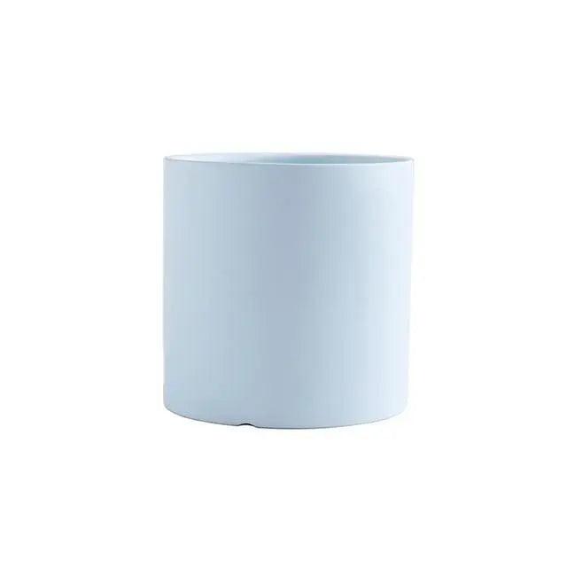 Minimalist Ceramic Plant Pot – Scandinavian Design with Drainage Hole and Saucer 27