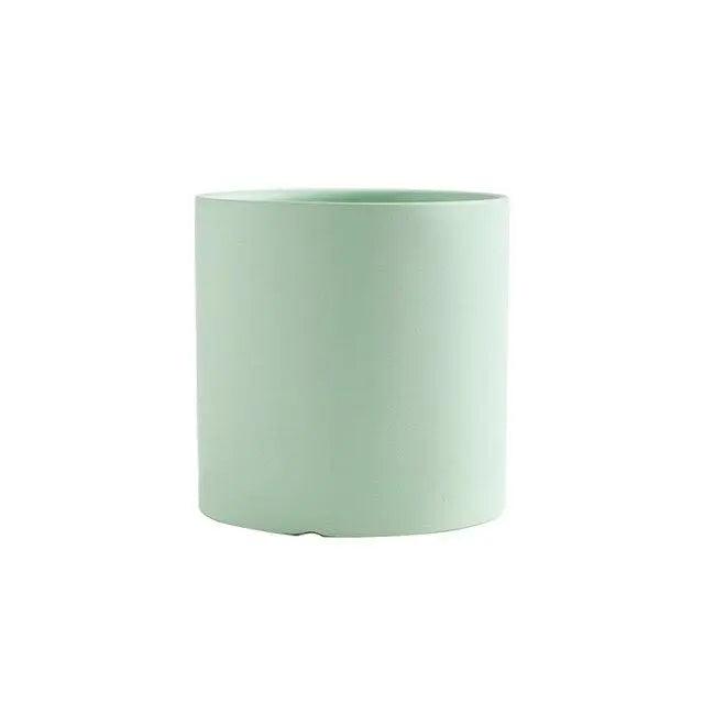 Minimalist Ceramic Plant Pot – Scandinavian Design with Drainage Hole and Saucer 28