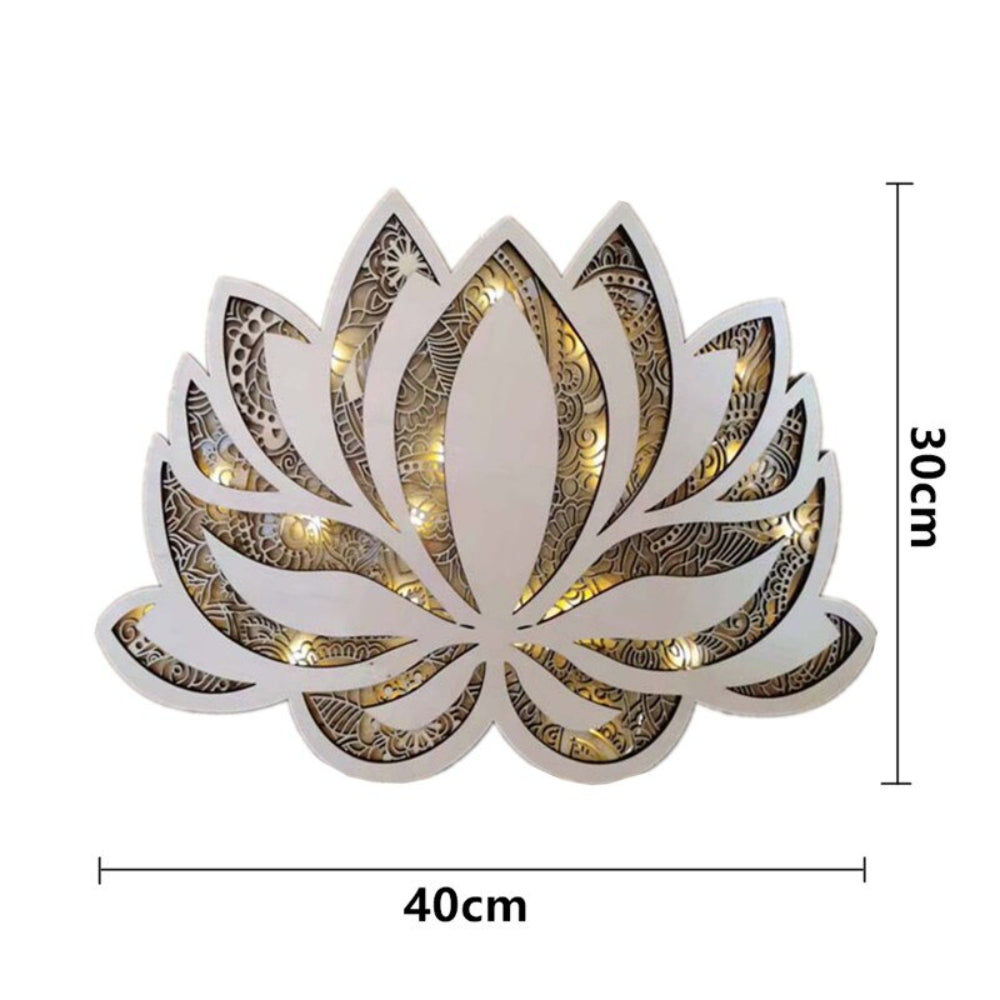 Elegant Lotus Wall Light with Ambient Glow – Sculptural Acrylic Design for Tranquil Spaces 6