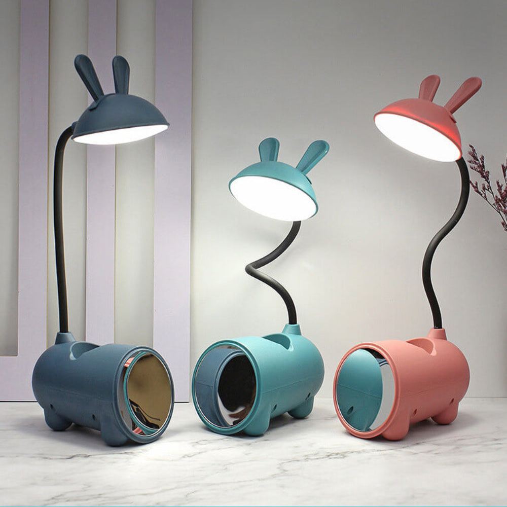 LED Desk Lamp with Touch Control, Adjustable Brightness, Flexible Gooseneck and Built-in Pen Holder, USB Powered 15
