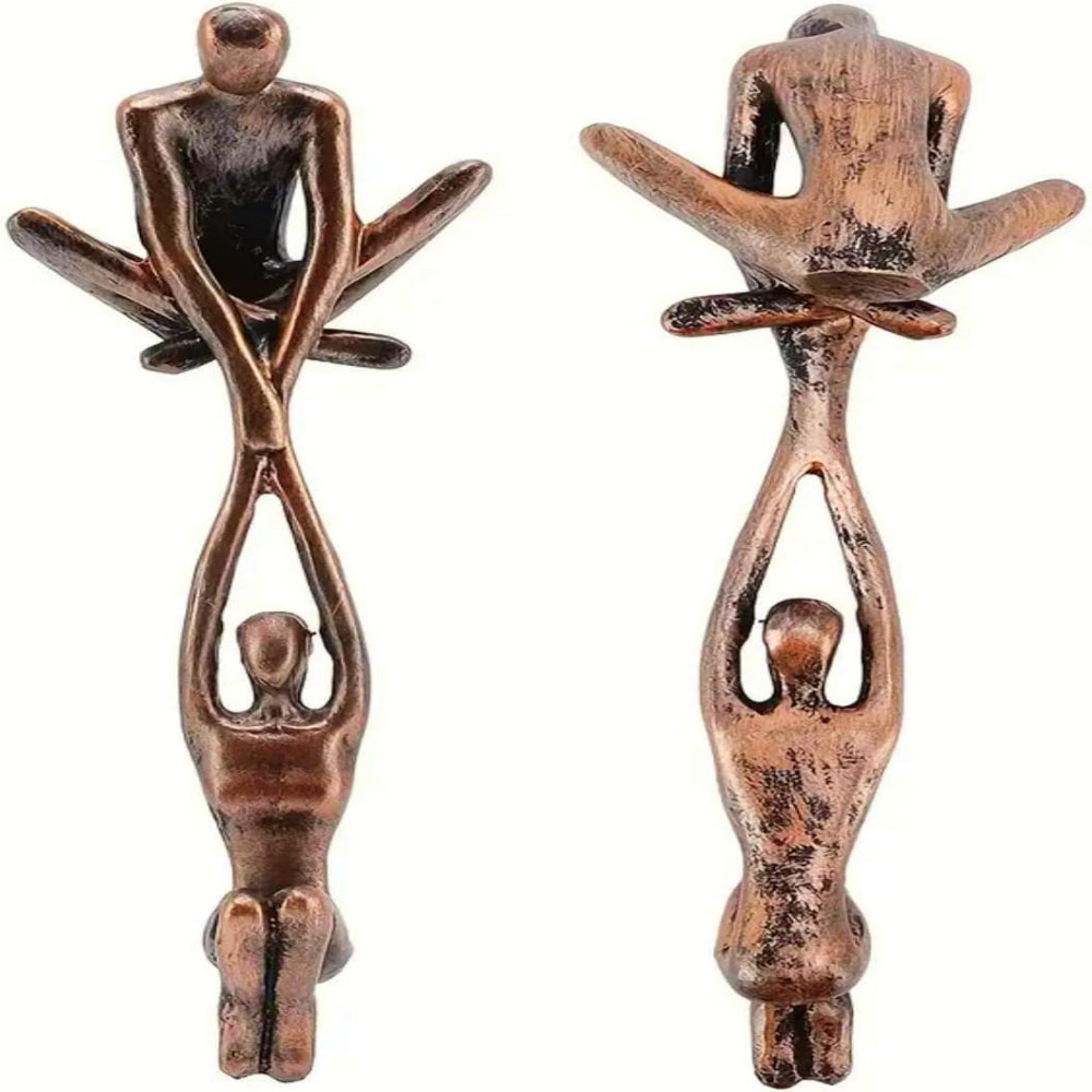 Elegant Resin Sculpture of Love and Strength for Home Decor - Timeless Art Piece 6