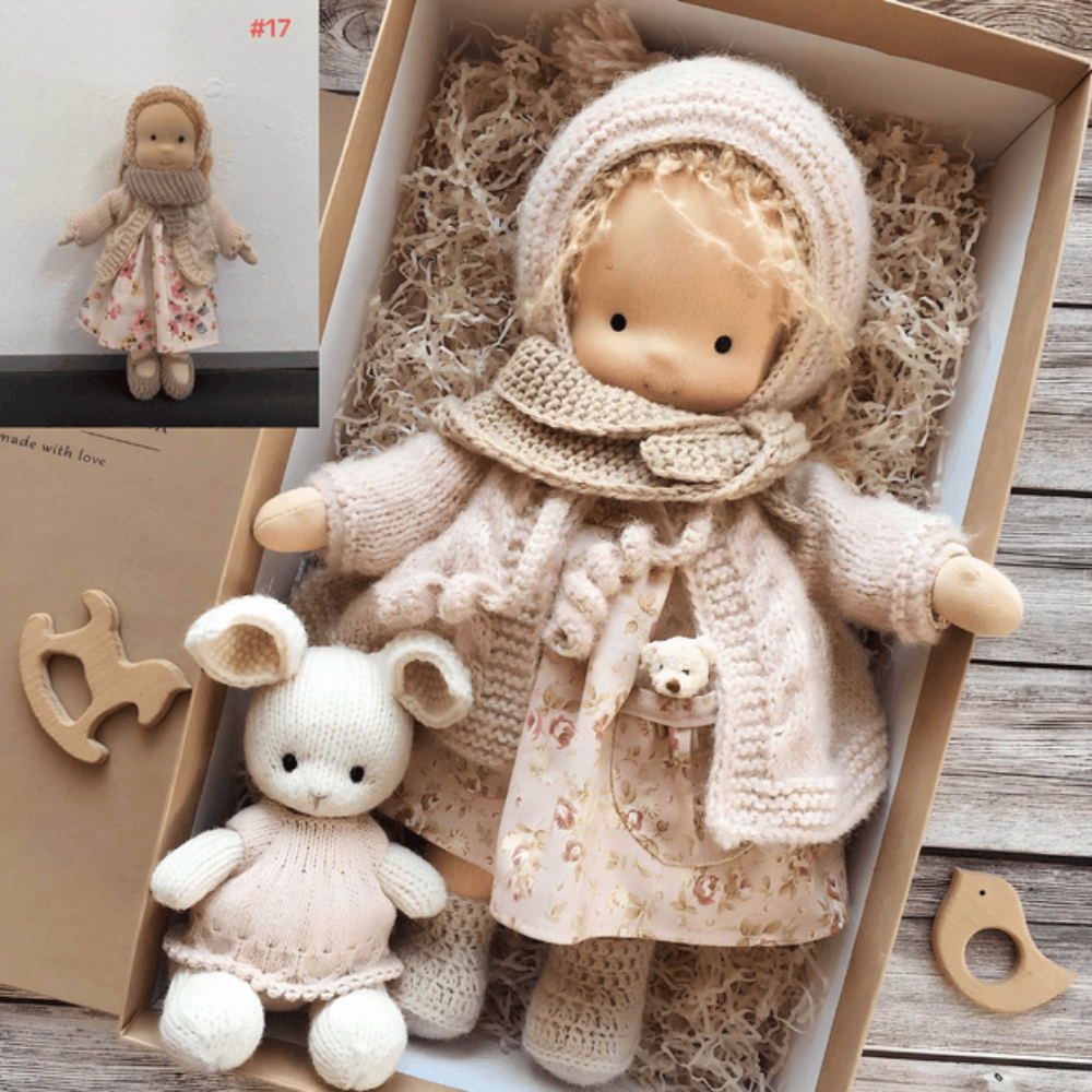 Handmade Waldorf Doll for Kids – Soft, Hypoallergenic, and Safe Companion 2