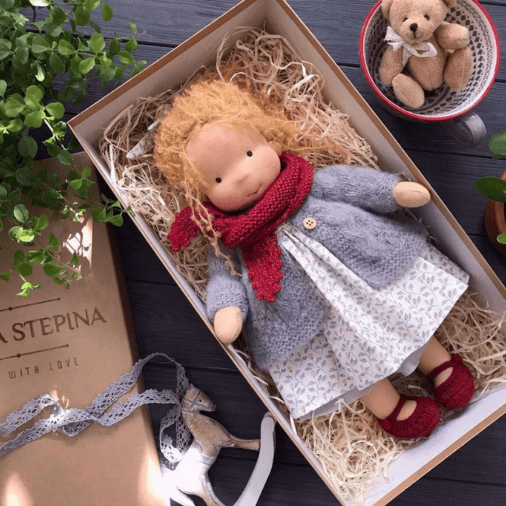 Handmade Waldorf Doll for Kids – Soft, Hypoallergenic, and Safe Companion 8