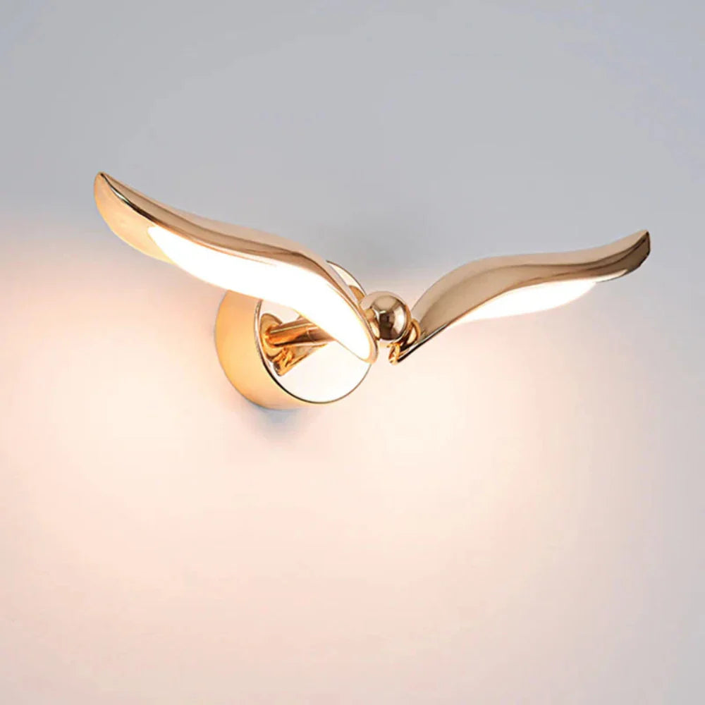 LED Wall Light in Seagull Design – Artistic Ambient Lighting with Warm Glow 4
