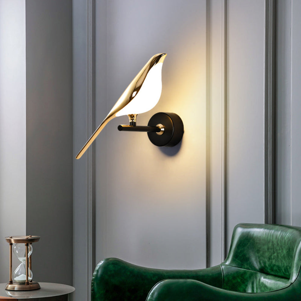 Magnetic LED Wall Light with Adjustable Brightness – Elegant Bird Design for Home Decor 4