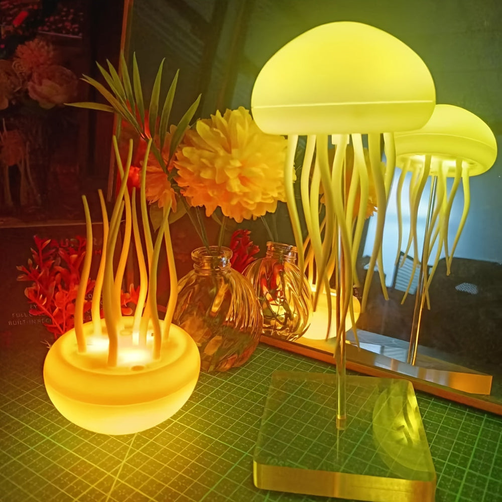 Modern Jellyfish-Inspired Table Lamp with Soft Ambient Light – Adjustable LED Design 3