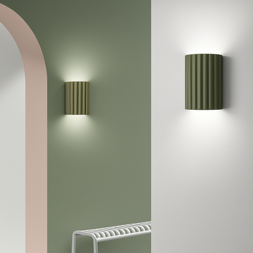 Modern Minimalist Wall Light with Colorful Accents – Elegant Aluminum Design 1