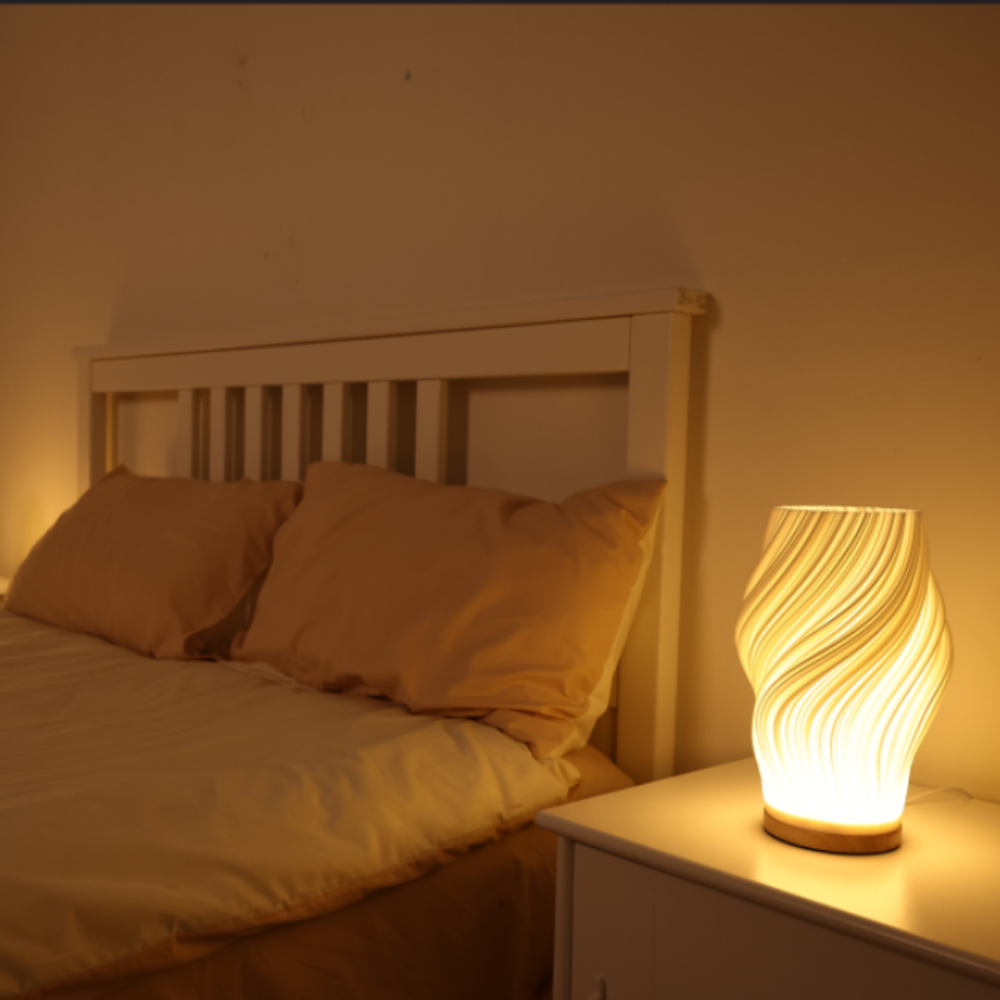 Modern Wave Table Lamp with Adjustable Brightness – Sculptural LED Light for Home and Office 6