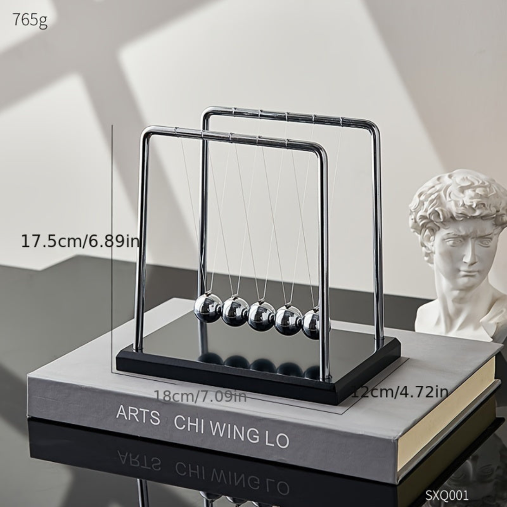 Newton's Cradle Desk Toy – Classic Kinetic Balance Ball for Office and Home Decor 2