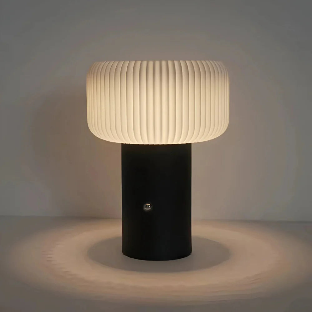 Touch-Controlled Mushroom Table Lamp with Dimmable LED – Portable Scandinavian Design 2