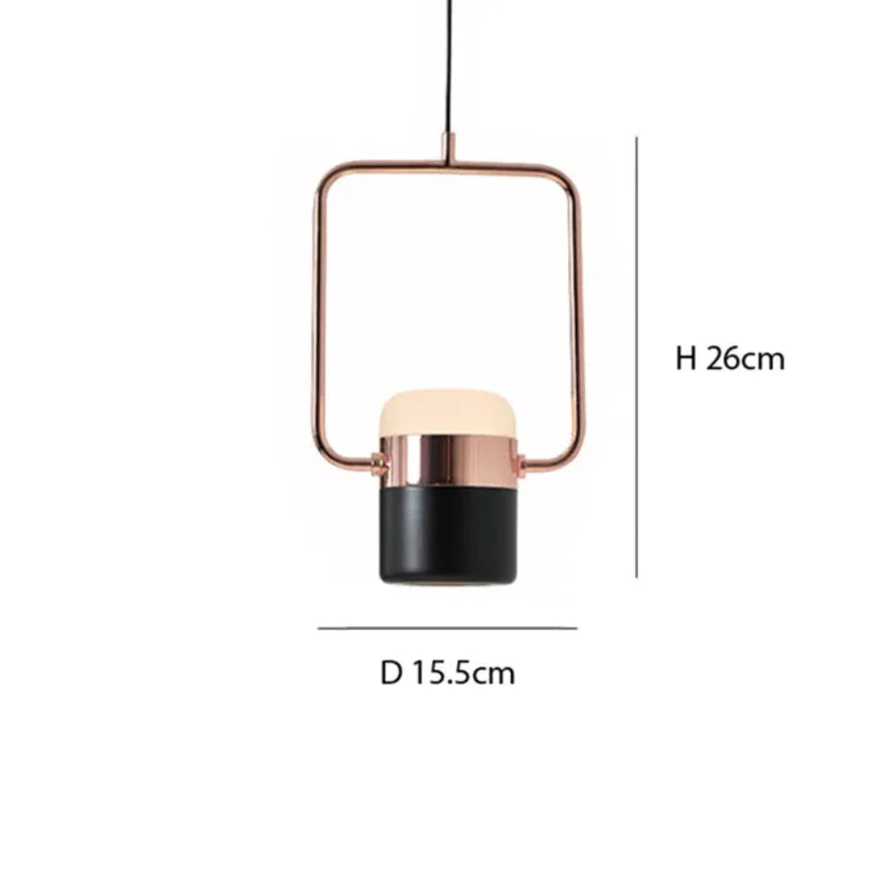 Scandinavian Pendant Light with Metal and Glass Design – Adjustable Height for Modern Interiors 12