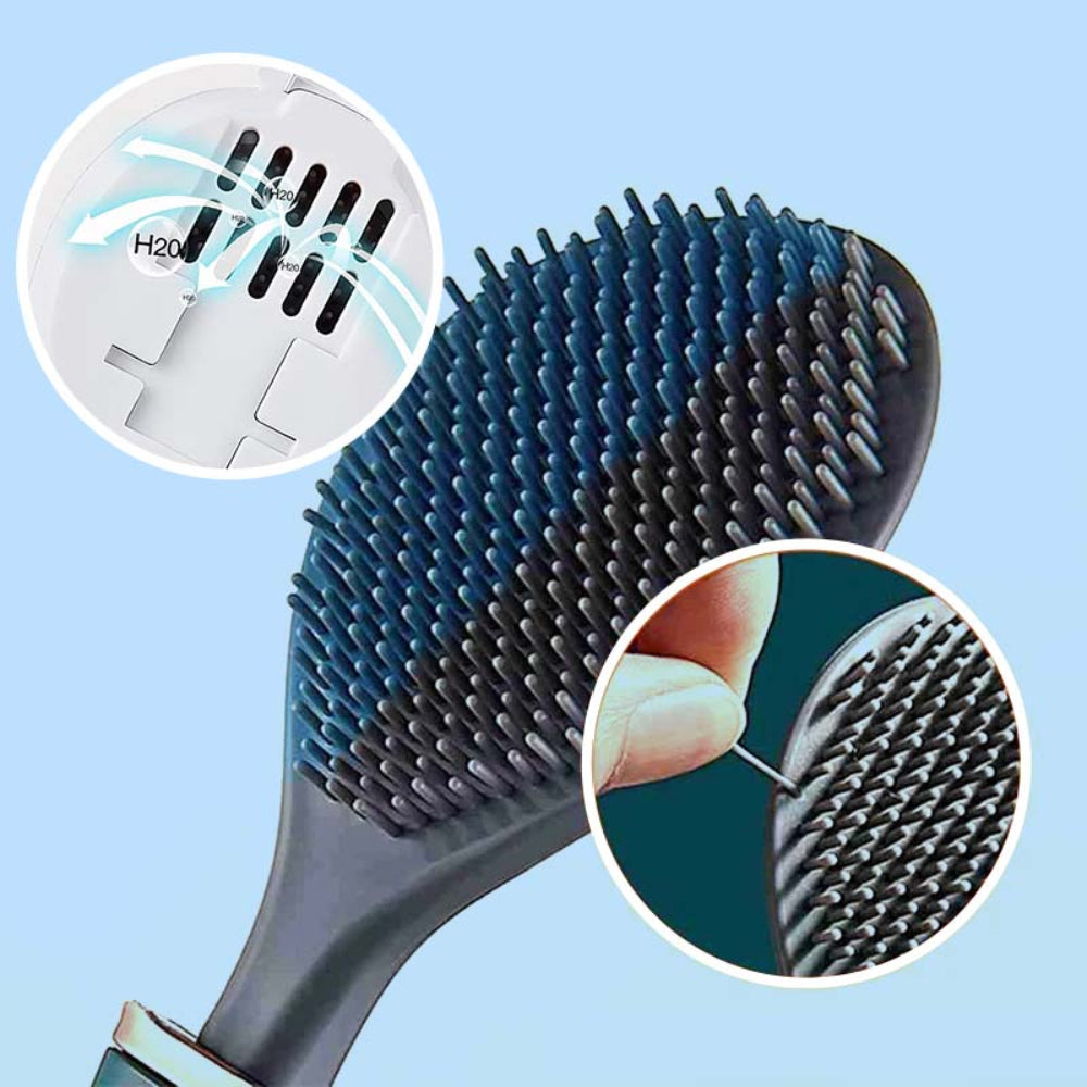Flexible Antibacterial Toilet Brush with Holder – Modern Silicone Design for Effective Cleaning 6