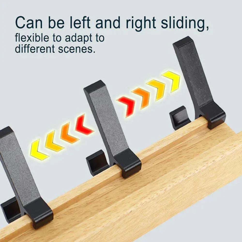 Nordic Design Wall Coat Rack with Movable Double Hooks – Stylish and Durable Storage Solution 5