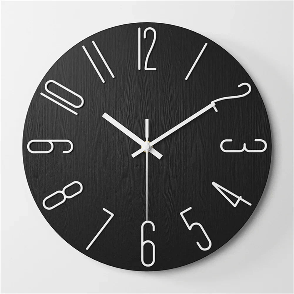 Minimalist Wall Clock with 3D Design – Silent Quartz Movement for Modern Interiors 11