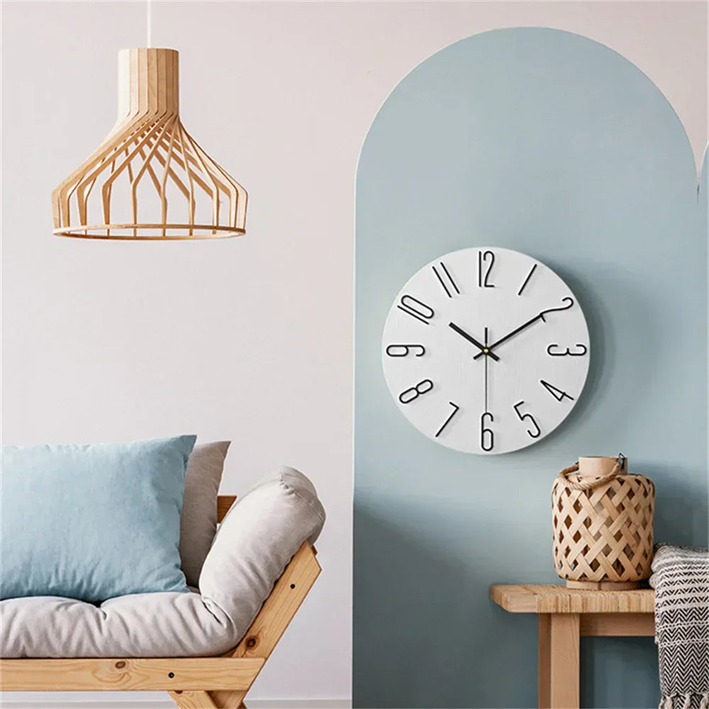 Minimalist Wall Clock with 3D Design – Silent Quartz Movement for Modern Interiors 2