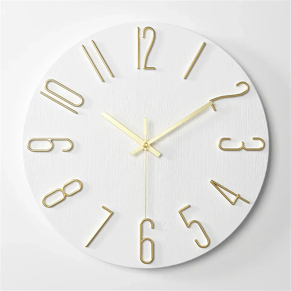 Minimalist Wall Clock with 3D Design – Silent Quartz Movement for Modern Interiors 9