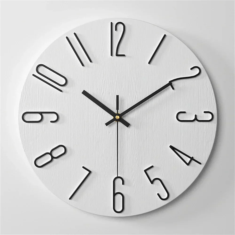 Minimalist Wall Clock with 3D Design – Silent Quartz Movement for Modern Interiors 6