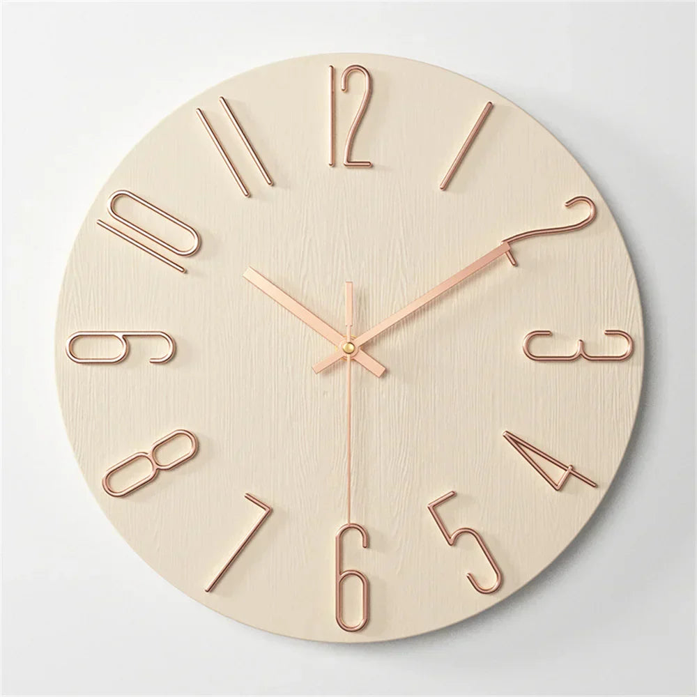 Minimalist Wall Clock with 3D Design – Silent Quartz Movement for Modern Interiors 12