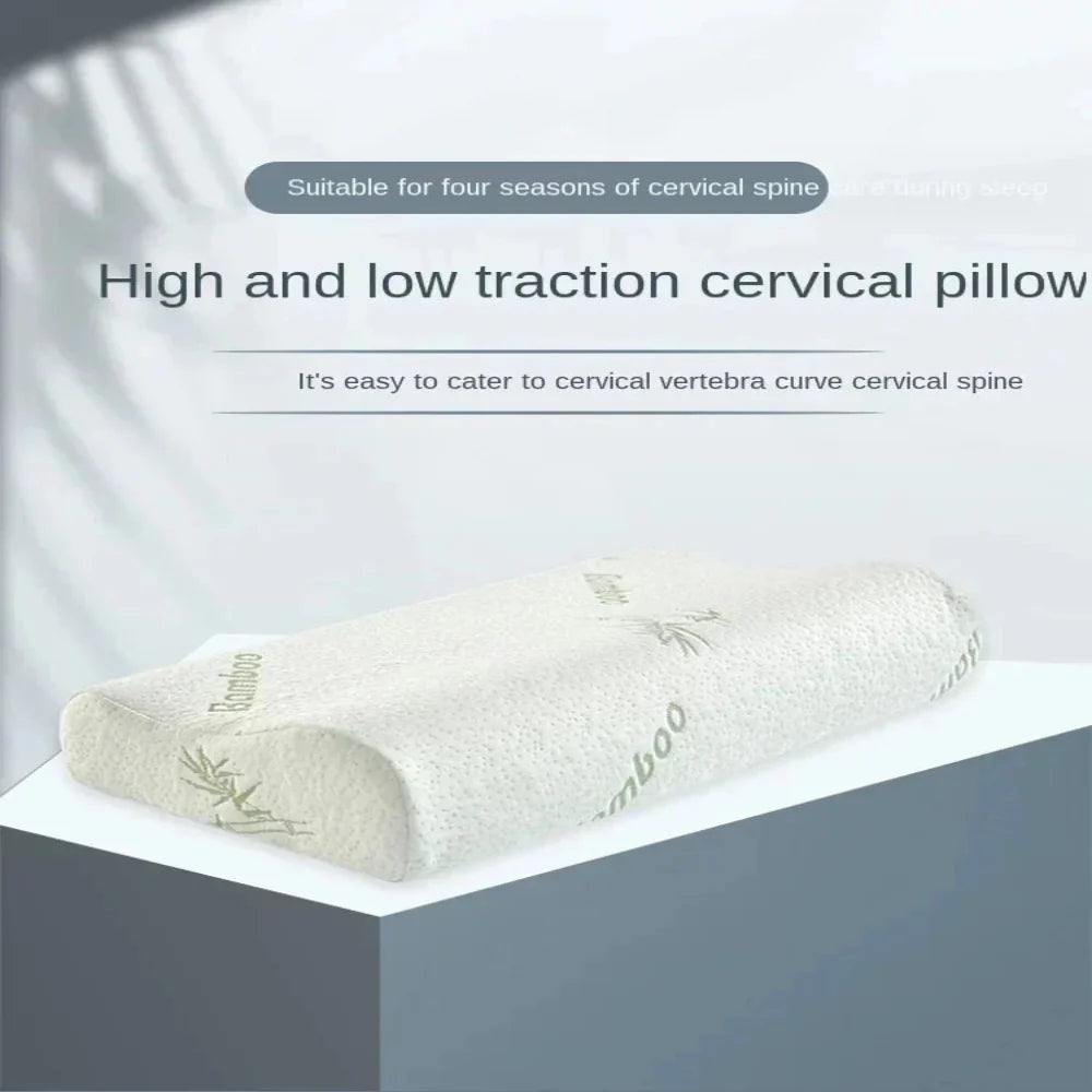Orthopedic Memory Foam Pillow with Bamboo Cover – Ergonomic Support for All Sleep Positions 7