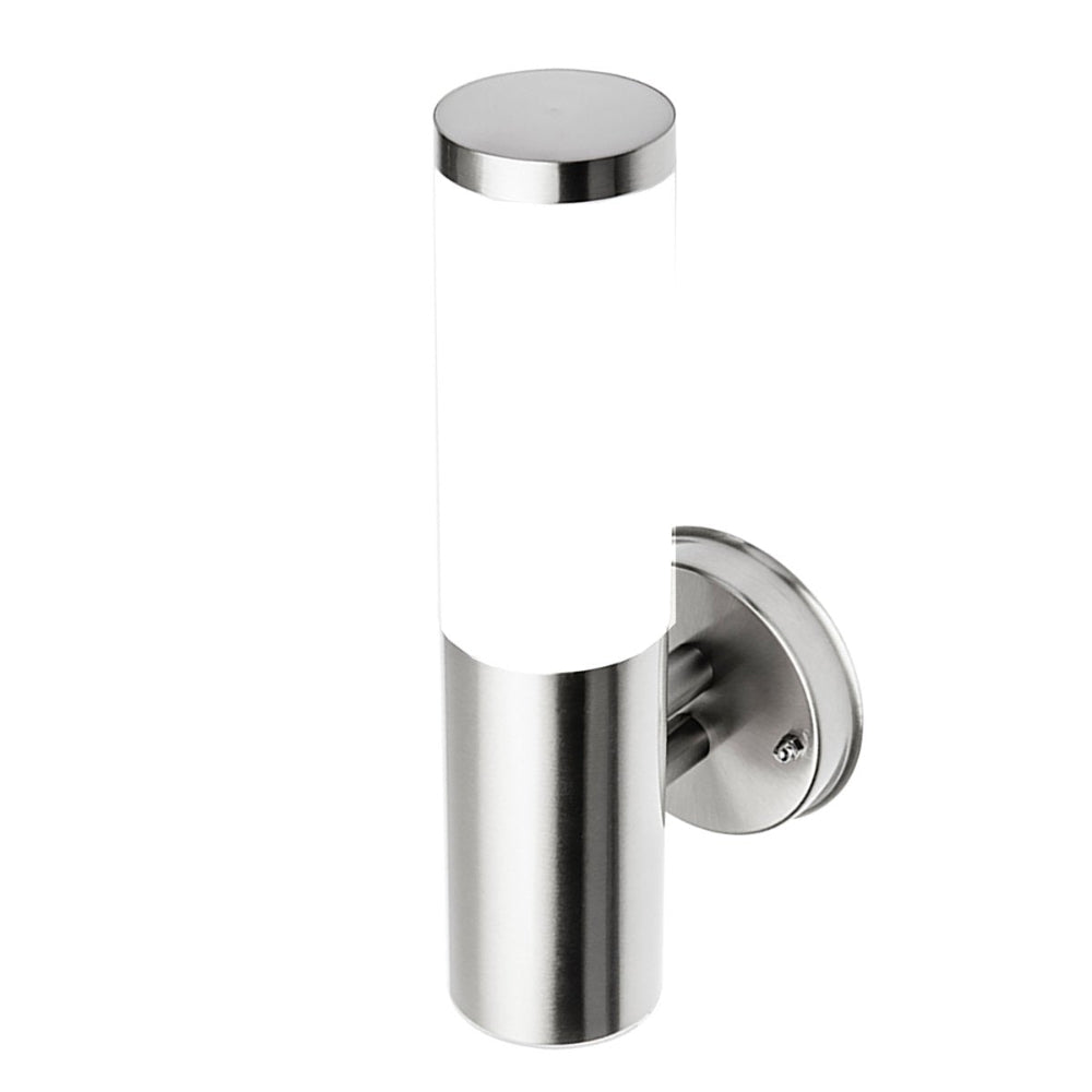 Modern Stainless Steel Outdoor Wall Light with Opal Diffuser – IP54 Weather Resistant 2