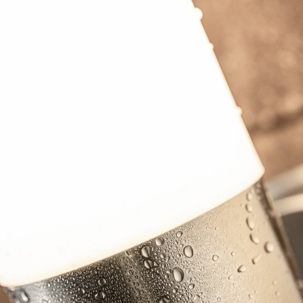 Modern Stainless Steel Outdoor Wall Light with Opal Diffuser – IP54 Weather Resistant 4