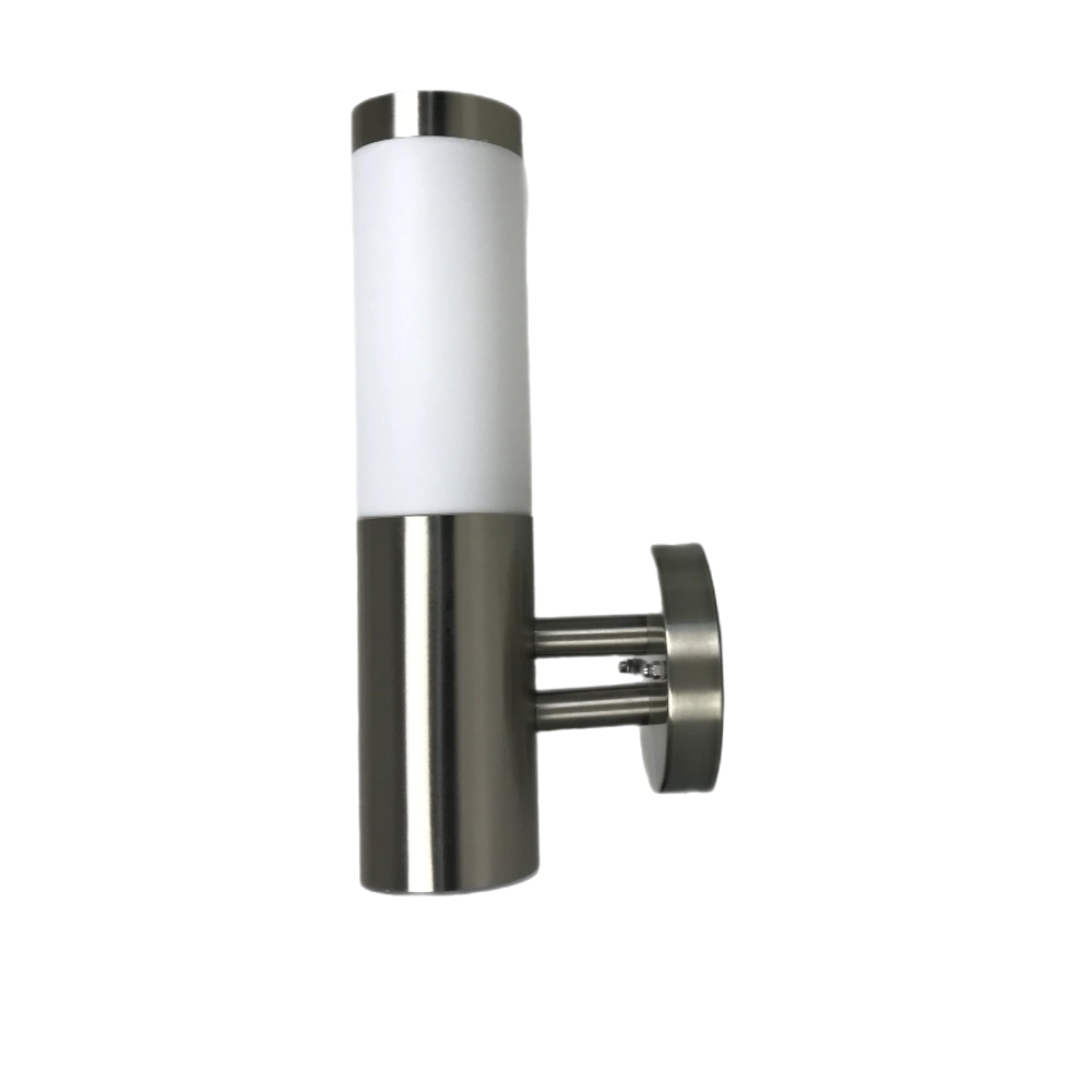 Modern Stainless Steel Outdoor Wall Light with Opal Diffuser – IP54 Weather Resistant 6