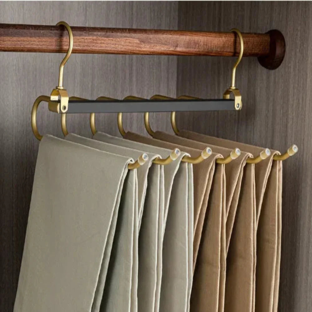 Space-Saving 6-Tier Pants Hanger – Durable Metal Design for Organizing Clothes 2
