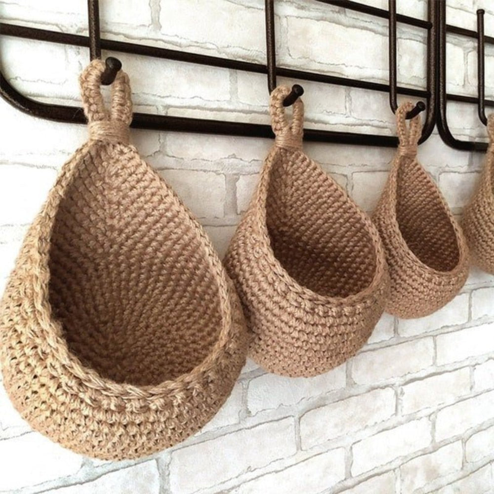 Hanging Woven Fruit and Vegetable Basket – Eco-Friendly Storage Solution for Kitchen 4