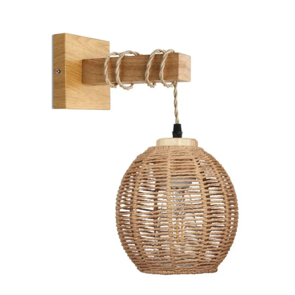 Handwoven Bamboo Wall Light – Dual Directional Ambient Lighting for Modern and Rustic Interiors 17
