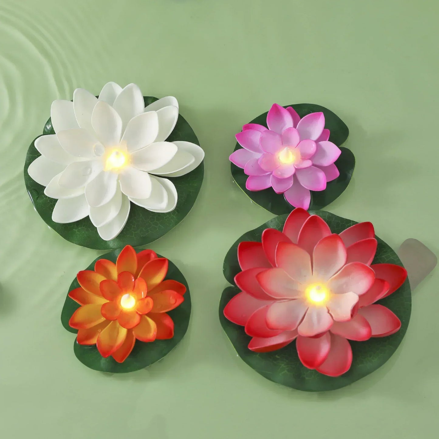 Color-Changing LED Lotus Flower for Outdoor Decoration – Floating Waterproof Light 5