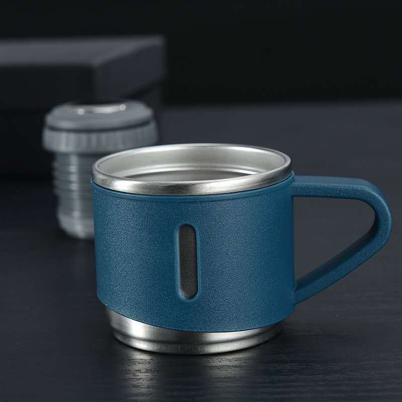 Thermowise - Isolierte Thermosflasche aus Edelstahl mit Becher