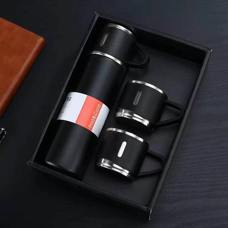 Thermowise - Isolierte Thermosflasche aus Edelstahl mit Becher