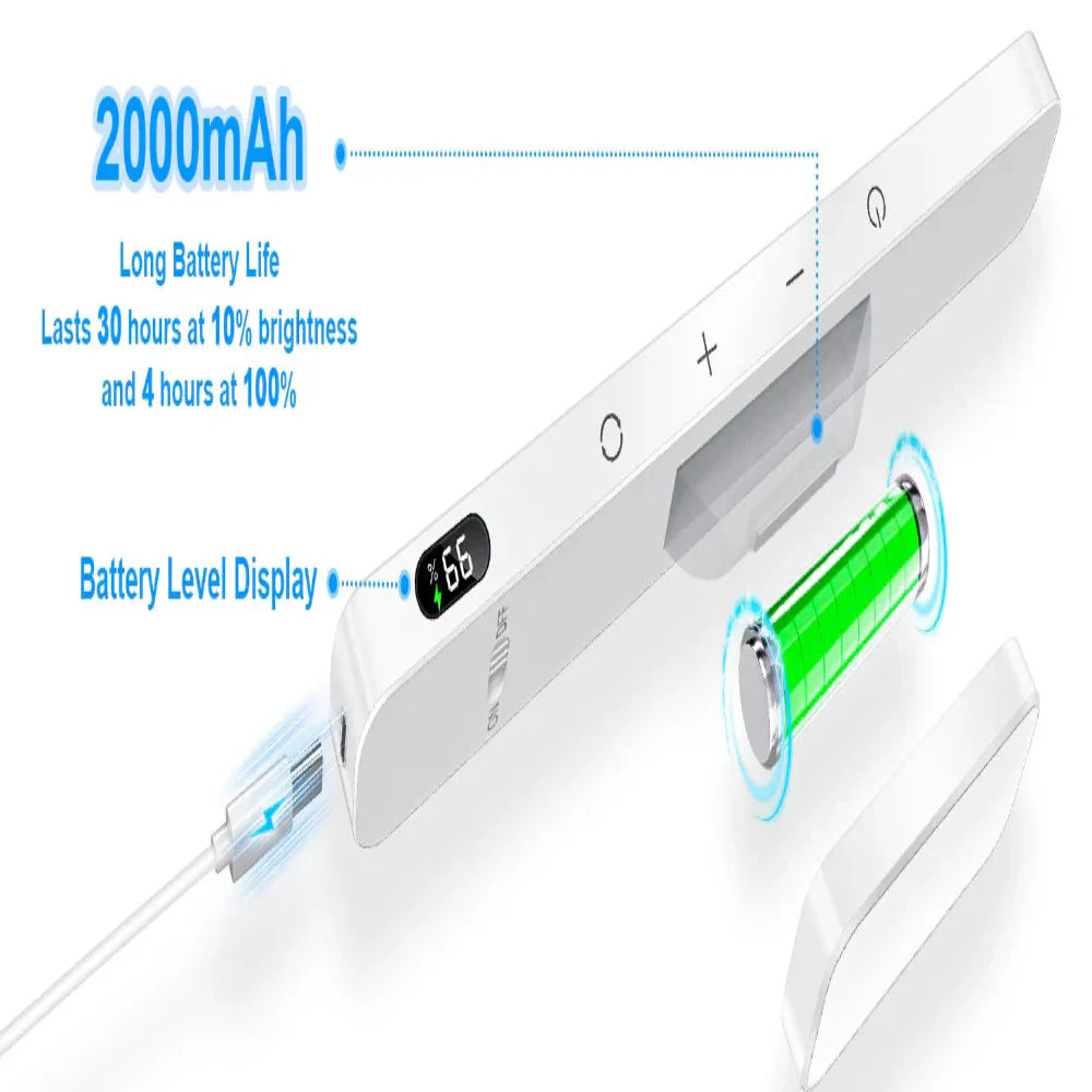 Rechargeable Dimmable LED Night Light with 3 Color Modes – Portable Touch Control Lamp 13