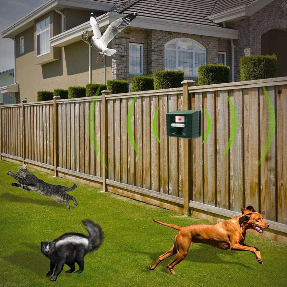 SafeGuard Pro - Ultraschall-Vogel- und Tiervertreiber