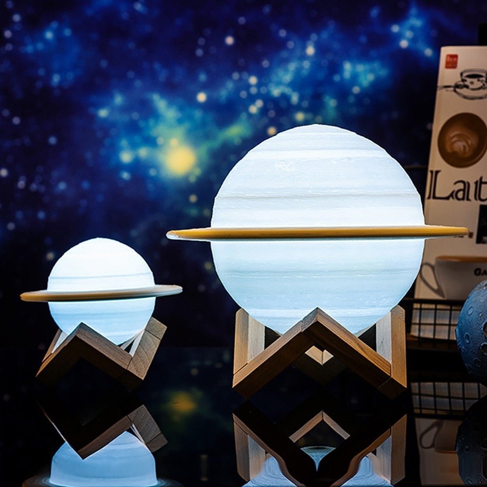 Saturna Glow - 3D-gedrucktes Saturn-Nachtlicht