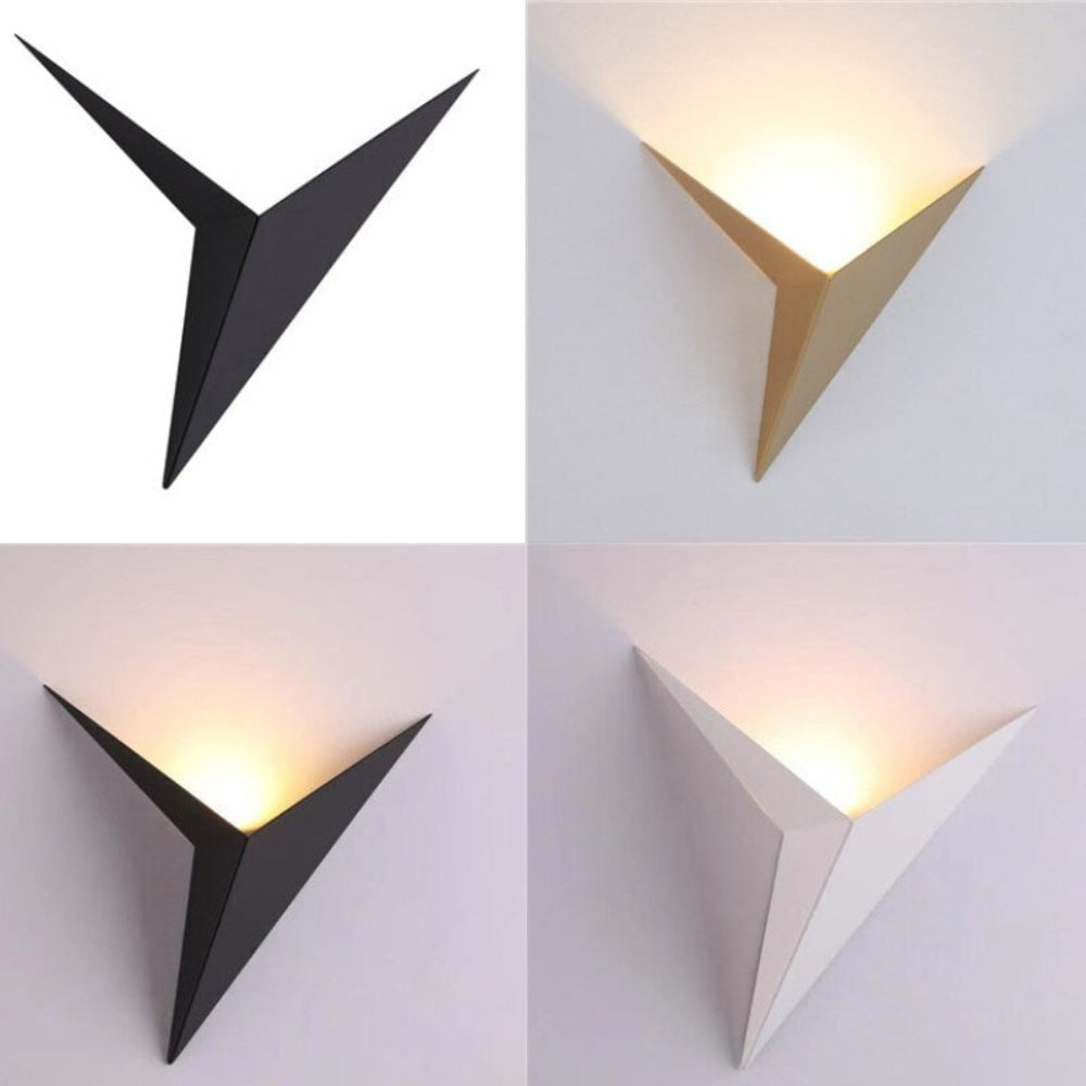 TriGlow - Schlanke LED-Wandleuchte in Dreiecksform