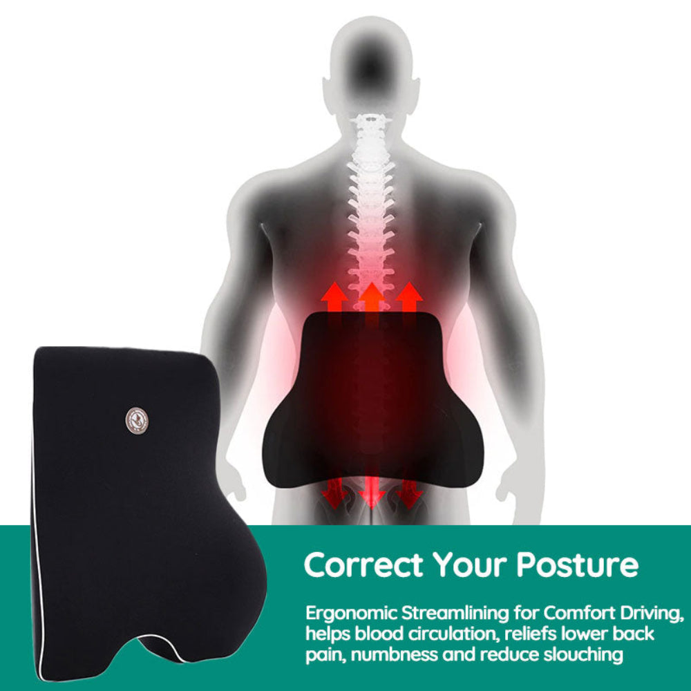 SpineEase - Ergonomisches Lendenwirbelstützkissen