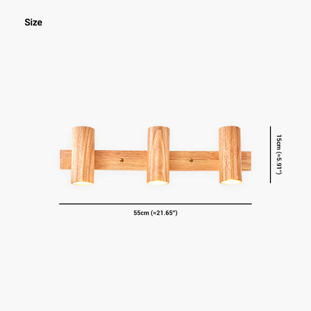 Sylendo - Wall and Ceiling LED Spotlight made of Nordic Wood